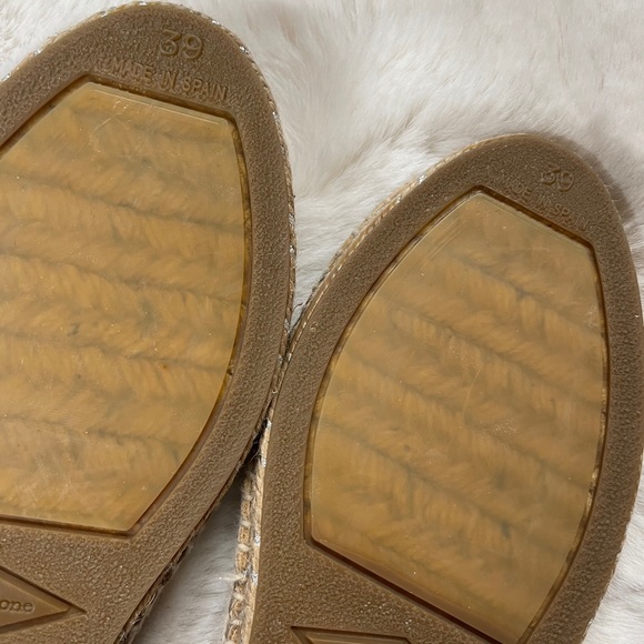 NEW Rag & Bone Georgie Metallic leather Espadrille - Picture 9 of 9